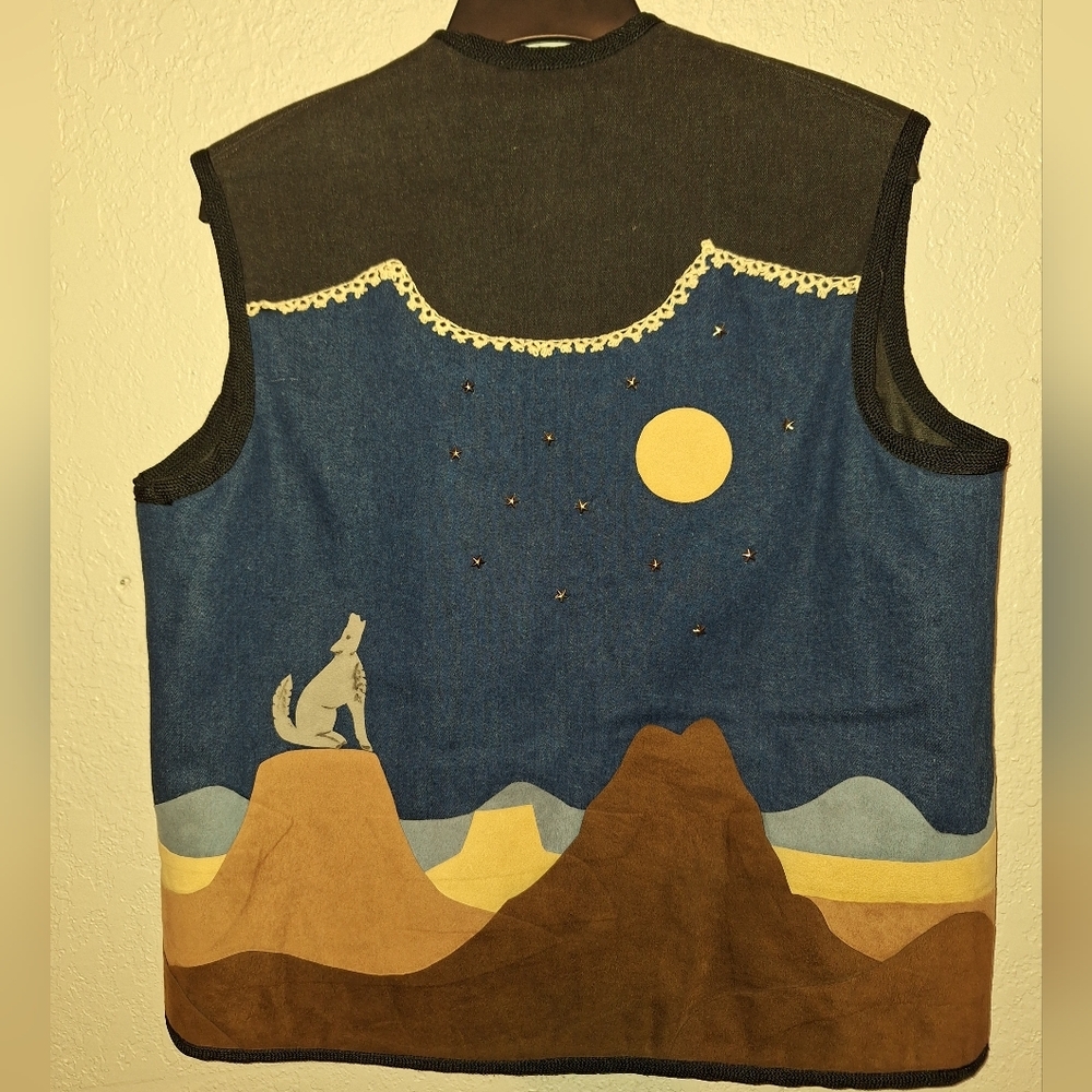 Handmade Native American Southwestern Vest Size Medium - Picture 2 of 10